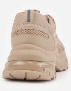 vices Adidași bej închis pe talpă embosată cu șireturi decorative și inserții din plasă Xerxia