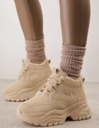 vices Adidași Bej închis Stil Trapper Chunky cu talpă groasă Leandre
