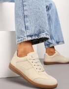 vices Adidași Bej până la gleznă cu cusături decorative Erdafa