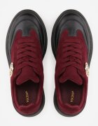 vices Adidași Bordeaux pe platformă Decorați cu aplicație rotundă Wodvire