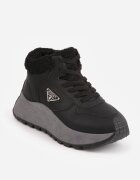 vices Adidași de iarnă negri cu Talpă Groasă cu Ornament Triunghiular Filritisa