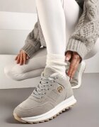 vices Adidași Gri cu platformă și blană Egiapia