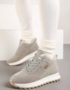 vices Adidași Gri cu platformă și blană Egiapia