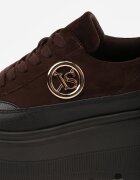 vices Adidași Maro cu platformă Decorați cu aplicație rotundă Wodvire