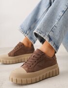 vices Adidași Maro deschis cu Talpă Groasă cu Aplicație Geometrică Leanae