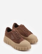 vices Adidași Maro deschis cu Talpă Groasă cu Aplicație Geometrică Leanae