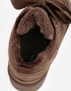 vices Adidași Maro în stil de cizme de zăpadă cu platformă și cu blană decorativă Nalirea