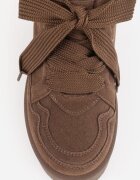 vices Adidași Maro în stil de cizme de zăpadă cu platformă și cu blană decorativă Nalirea