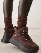 vices Adidași maro sport de zăpadă cu talpă groasă Nellsana
