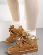 vices Adidași Maro Stil cizme de zăpadă Căptușiți cu Șireturi late Rennith