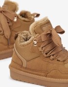 vices Adidași Maro Stil cizme de zăpadă Căptușiți cu Șireturi late Rennith