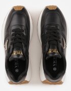 vices Adidași Negri cu Talpă Groasă cu Ornament Metalic Nelastra