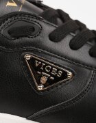 vices Adidași Negri cu Talpă Groasă cu Ornament Metalic Nelastra