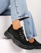 vices Adidași Negri din imitație de piele întoarsă Merellien
