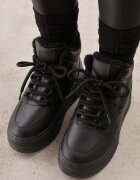 vices Adidași Negri pe Platformă Căptușiți cu Blană Leanelitia