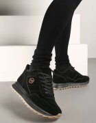 vices Adidași Negri pe Platformă cu Blană Egiapia