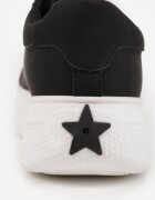 vices Adidași Negri pe Talpă Groasă cu profil aderent Decorată cu Stea Natevia