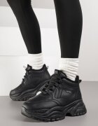 vices Adidași Negri stil Bocanci Voluminoși cu Talpă Groasă Leandre
