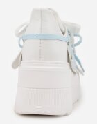 vices Adidași Plati Albi-Albaștri cu Șiret Dublu cu Ornament 3D Nelarissa