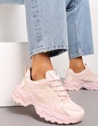 vices Adidași Roz pe Talpă Groasă Neregulată cu Cusături Hatila