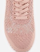vices Adidași roz perforați cu talpă groasă cu model în relief Luminise