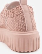 vices Adidași roz perforați cu talpă groasă cu model în relief Luminise
