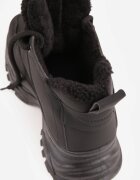 vices Adidași tip ghete Negre pe Platformă Groasă Reliefată Tip Trapper Narrise