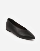 vices Balerine Negre Clasice cu Brant din Piele Tamelirra