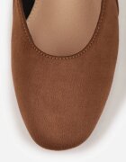 vices Balerini Maro deschis cu Branț din Piele și Curea Lată cu Cataramă Rilucea