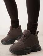 vices Bocanci-adidași Maro cu platformă groasă și în relief tip Narrise