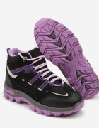 vices Bocanci de trekking Negru-Violet șiretuite cu talpă groasă Afertie