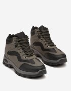 vices Bocanci trekking trapper Negru-Verde cu Model Geometric Anerisse