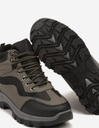 vices Bocanci trekking trapper Negru-Verde cu Model Geometric Anerisse