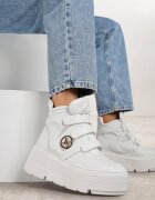 vices Botine Albe stil sneakers pe platformă Afirriva