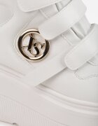 vices Botine Albe stil sneakers pe platformă Afirriva