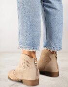 vices Botine Bej Decupate din Imitatie de Piele Întoarsă Selandria