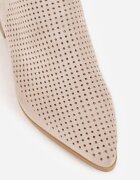vices Botine Bej deschis Perforate cu Talpă Plată cu Decupaj Decorativ Selenith