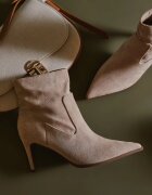 vices Botine Bej închis Elegante Mesista cu toc stiletto