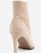 vices Botine Bej închis Elegante Mesista cu toc stiletto