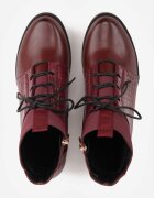 vices Botine Bordeaux de tip Ghete cu model stil Crocodil Alerriva