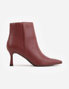 vices Botine Bordeaux până la gleznă pe toc clepsidră cu vârf ascuțit Vadvire