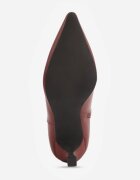 vices Botine Bordeaux până la gleznă pe toc clepsidră cu vârf ascuțit Vadvire