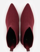 vices Botine Bordo cu toc cu formă geometrică cu carâmb elastic Falurea
