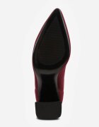vices Botine Bordo cu toc cu formă geometrică cu carâmb elastic Falurea