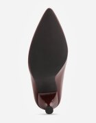vices Botine Bordo cu Toc Tip Clepsidră cu Tija Elastică Kelisse