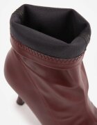 vices Botine Bordo cu Toc Tip Clepsidră cu Tija Elastică Kelisse