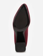 vices Botine Bordo pe toc geometric cu carâmb tip șosetă Falacea