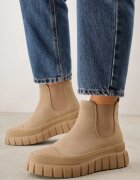 vices Botine Chelsea Bej pe Platformă Velar