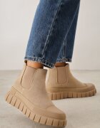 vices Botine Chelsea Bej pe Platformă Velar