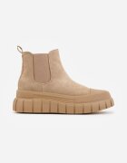 vices Botine Chelsea Bej pe Platformă Velar